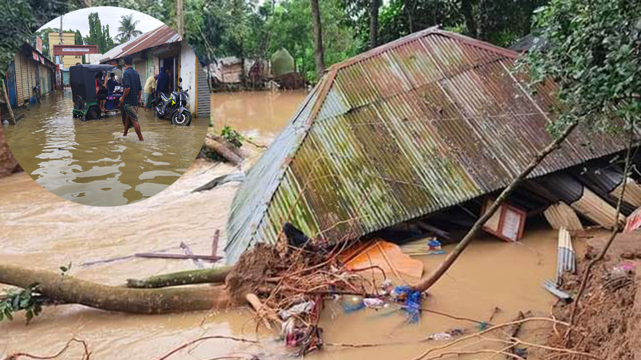 মুহুরী নদীর ভাঙনে প্লাবিত দশ গ্রাম, ভোগান্তিতে হাজারো মানুষ