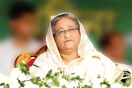 নয়াদিল্লির লুটিয়েন্স বাংলো জোনে হাসিনা