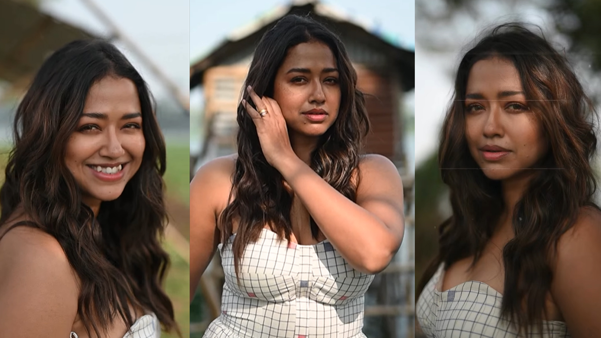 মেকআপ ছাড়া এলোমেলো চুলে নতুন লুকে সোহিনী